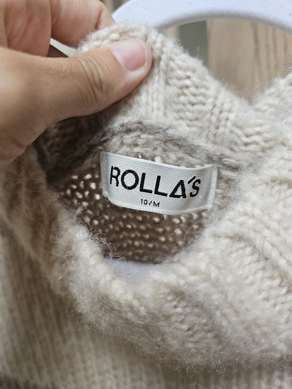 $139 ROLLA'S x Free People Weekend Mock Neck Knit Striped Sweater - Picture 5 of 8